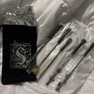 Harry Potter makeup wand brushes by Storybook Cosmetics NWOT